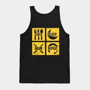 Eat, Sleep, Drum | Funny Percussion Drums Drummer Tank Top